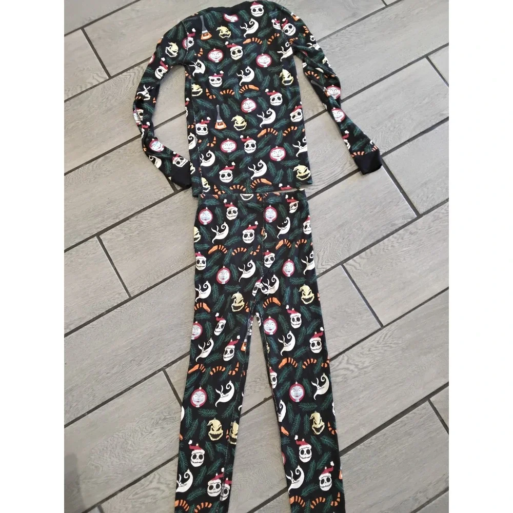 Hanna Andersson Disney Nightmare Before Christmas Pajamas Kids 12 Organic Cotton